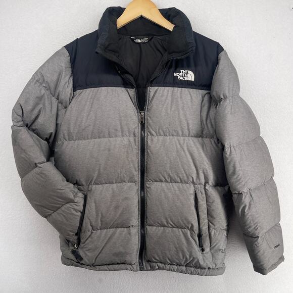 The North Face Other - THE NORTH FACE Jacket Youth XL Nuptse Goose Down 700 Puffer Packable Black Gray